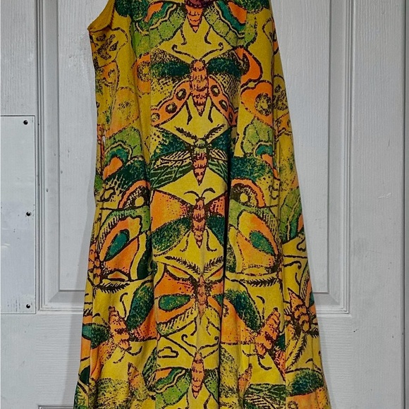Magnolia Pearl Yellow and Orange Butterfly Maxi Dress - Picture 9 of 9